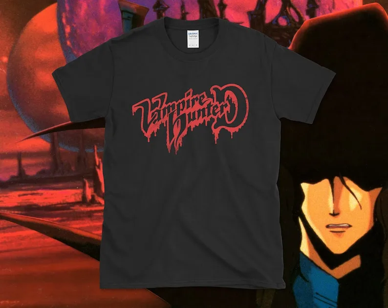 Vampire Hunter D Logo T-Shirt by Wicked Anime, Toyoo Ashida, Doris Lang, Anime, Manga, 80s