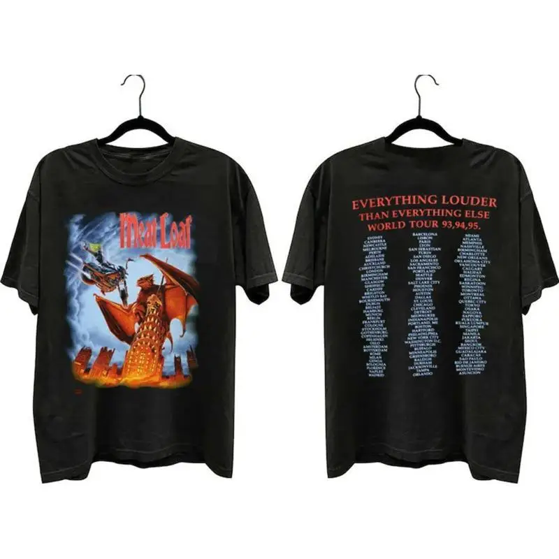 Meat Loaf Everything Louder Than Else World Tour T Shirt