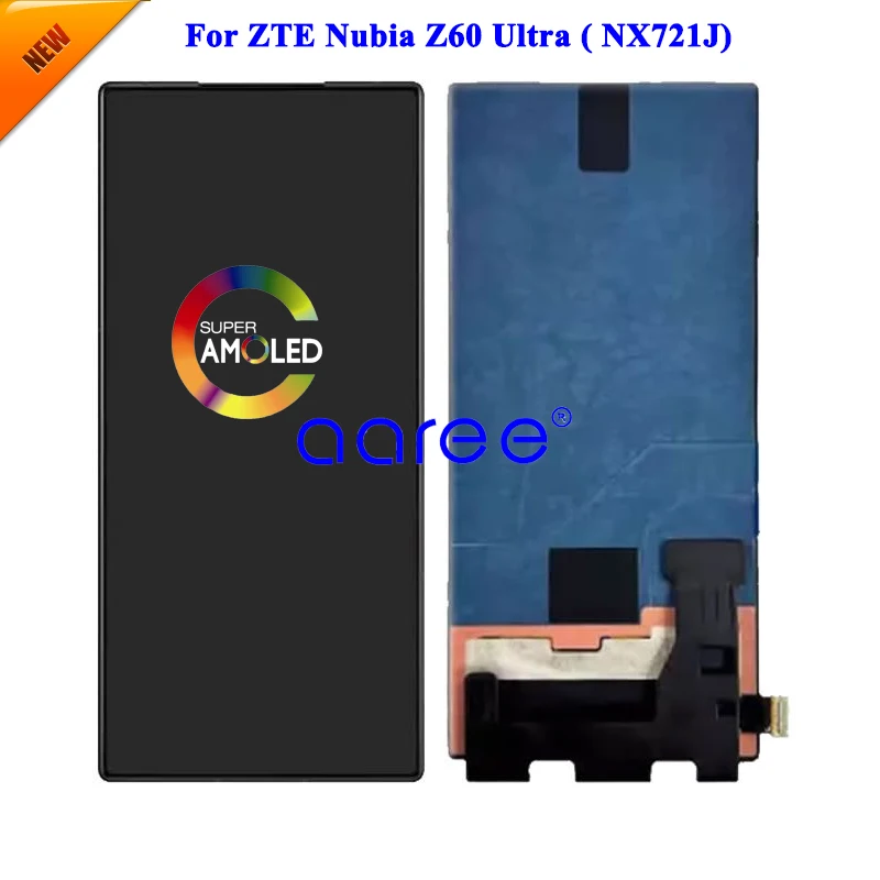 AMOLED LCD Display For ZTE Nubia Z60 Ultra 5G NX721J  LCD For ZTE Nubia Z60 Ultra Display LCD Screen Touch Digitizer Assembly