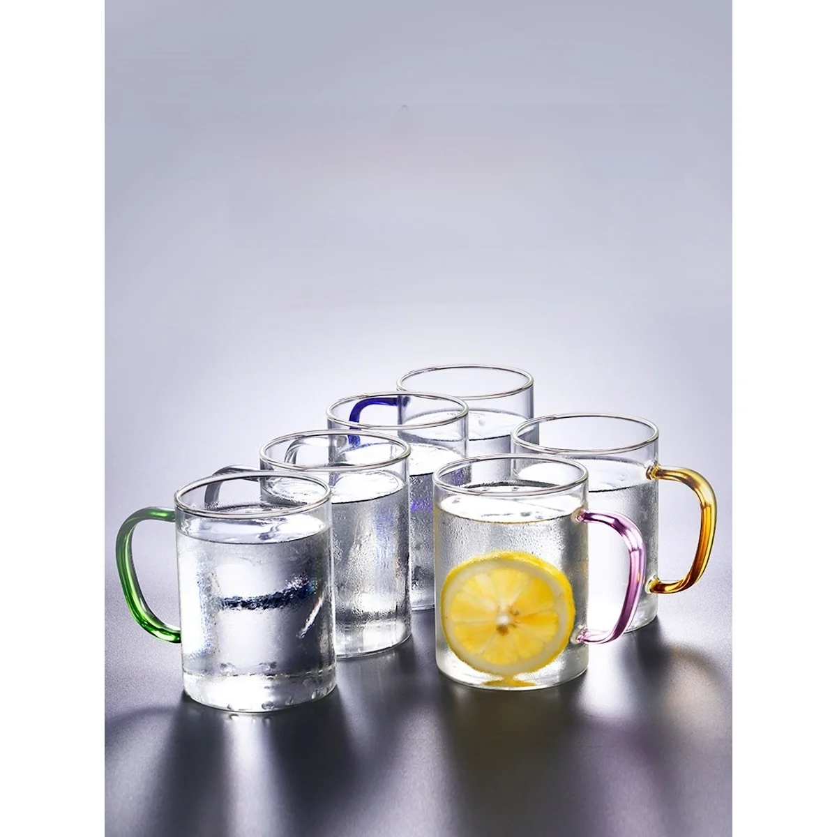 

Кружка из высококачественного боросиликатного стекла с ручкой для воды и кофе, термостойкая, круглая, для заваривания чая, из Китая