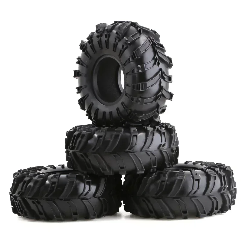 2/4Pcs 2.2 Inch Rubber Tyres Wheel Tires for 1/10 Rock Buggy RC Crawler Car Axial SCX10 90046 TRX4