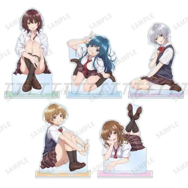 Juego Hinami Aoi Nanami Minami Kikuchi Fuuka Natsubayashi Hanabi muñeco con soporte acrílico figura de Anime modelo placa Cosplay juguete para regalo