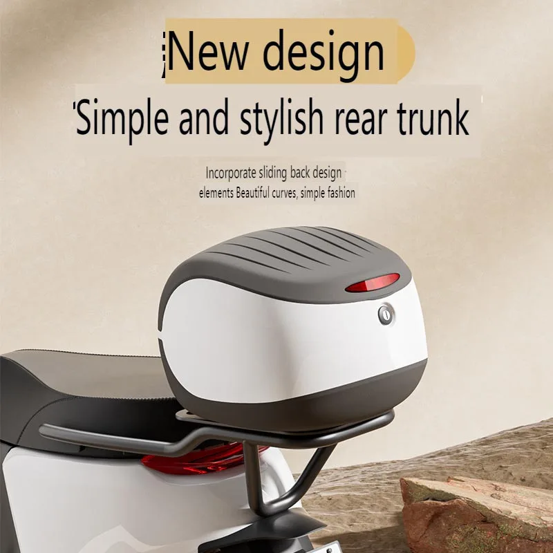 Electric Scooter Trunk Storage Box Fits Niu, Aima, Tieling Scooters Universal Backrest Design Large Capacity Storage Compartment