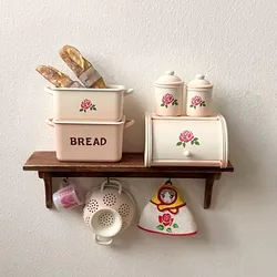 1/6 Doll House Model Furniture Accessories Vintage Storage Bread Cabinet Kitchenware Bjd Ob11 Gsc Blyth Soldier Lol Miniatures