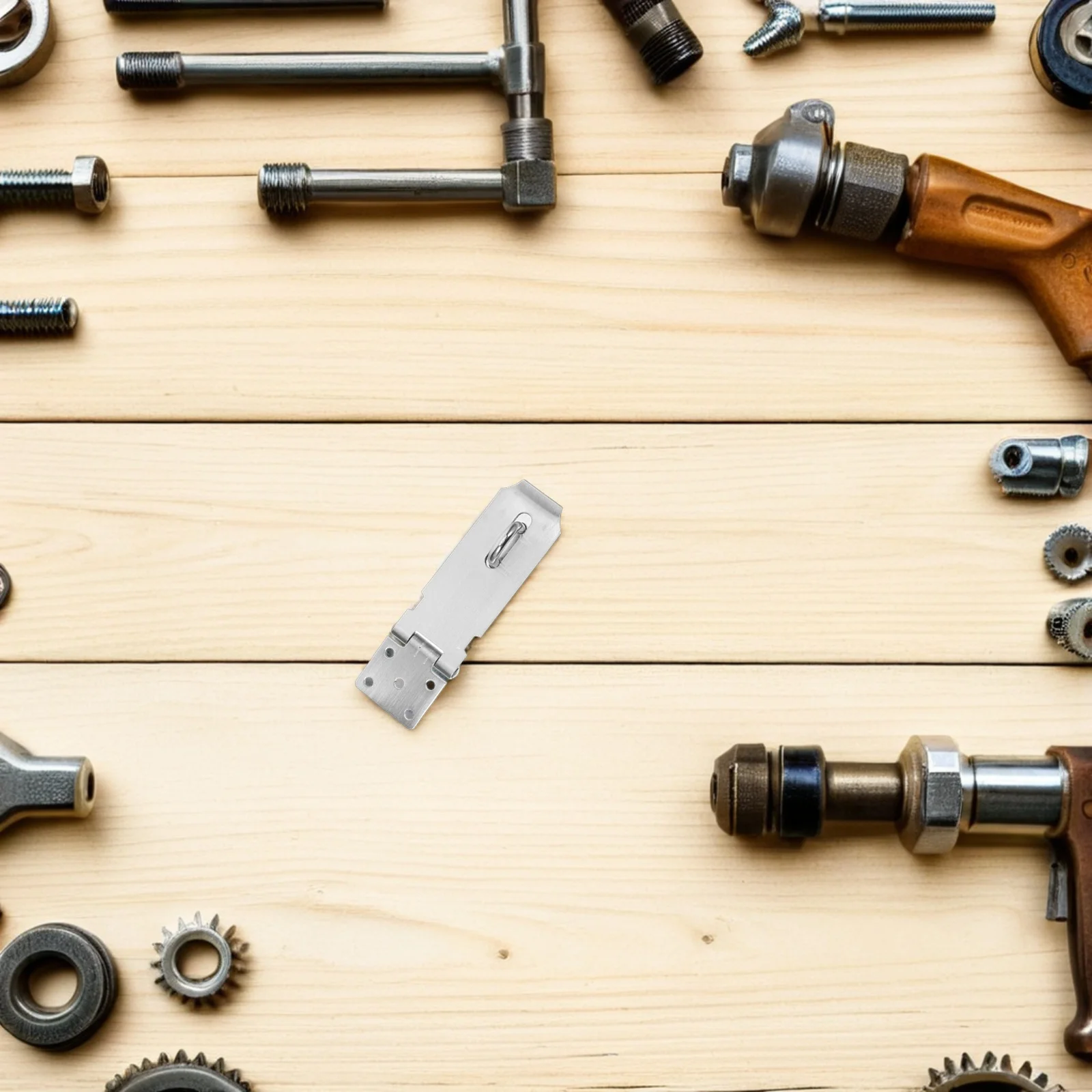 

1 Set Stainless Steel Door Bolt Lock Padlock Hasp Latch For Cabinets Closets Gates Safety Clasp Hardware Indoor Outdoor Security