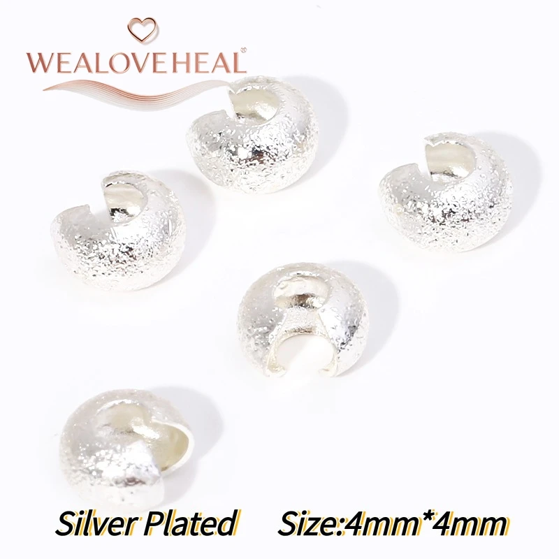 50/100 Stück 18K vergoldete Messing-C-Form-Klemmverschlüsse 3/4/5mm Halbmond-Klemmperlen Stopper DIY Schmuckherstellung Zubehör – Detail 37