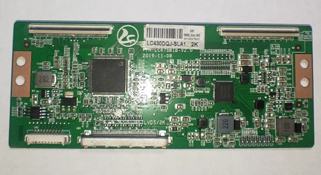 Free shipping! Logic board 6870C-0756A T-CON   LC675B1B-V2.0 white sign screen model LC430DJG-SLA1