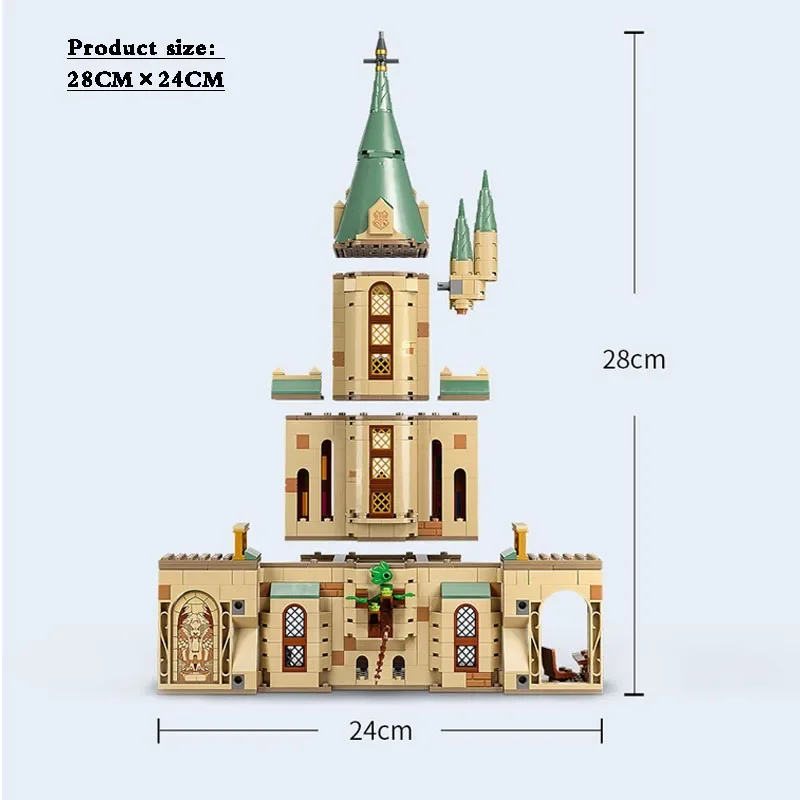 76402 브릭 키트 덤블도어 사무실 매직 영화 모델 핏 세트, 어린이 DIY 교육 장난감, 생일 선물, 신제품 654 개