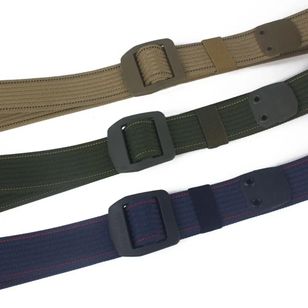 1PC Fashion Man Belt Outdoor  Nylon Buckle Canvas Braided Belt Business Casual Quick Dry Belts