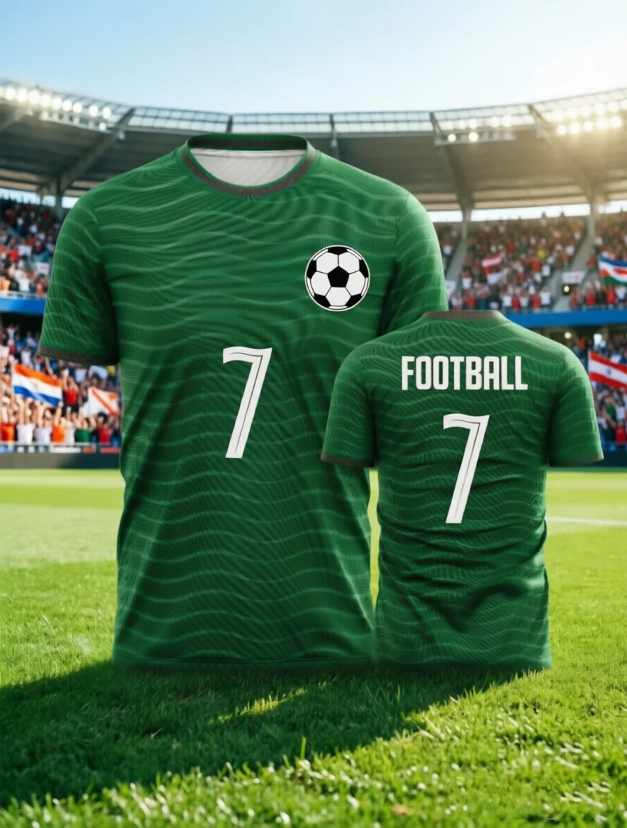 Classic Fan Edition T-Shirt with Trendy Print - Unisex Sporty Short Sleeve Sweatshirt