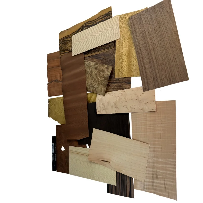 

0.5mm（Mixed Veneer Sheets Pack） Natural Wood Veneer Offcuts Exotic Veneer DIY Craft Material Guitar body veneer