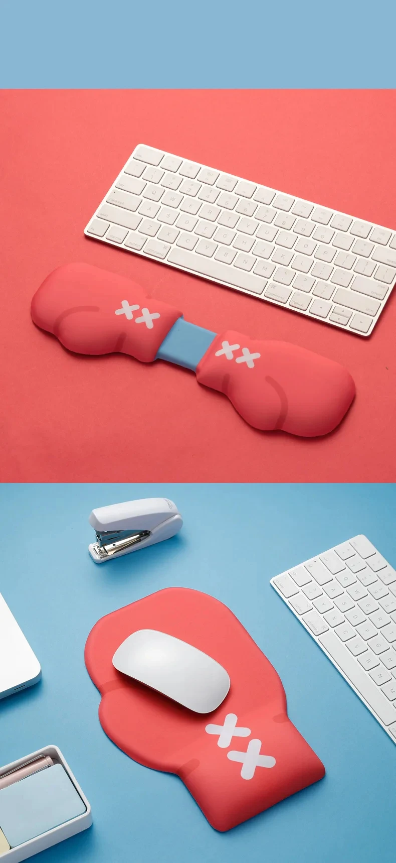 Boxhandschuh Silikon-Handgelenkauflage Mauspad Coole Ergonomische Schreibtischunterlage für Büro und Gaming Einzigartiges Sportdesign – Detail 6