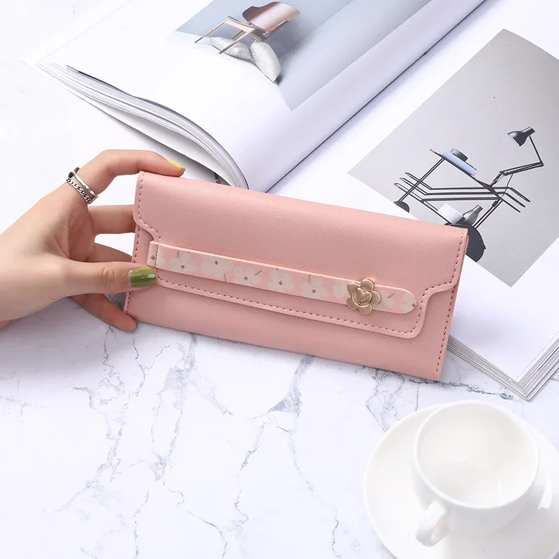 Women Long Wallets Purses Luxury Flower Wallets For Ladies Girl Money Pocket Card Holder Female Wallets Phone Clutch Bag