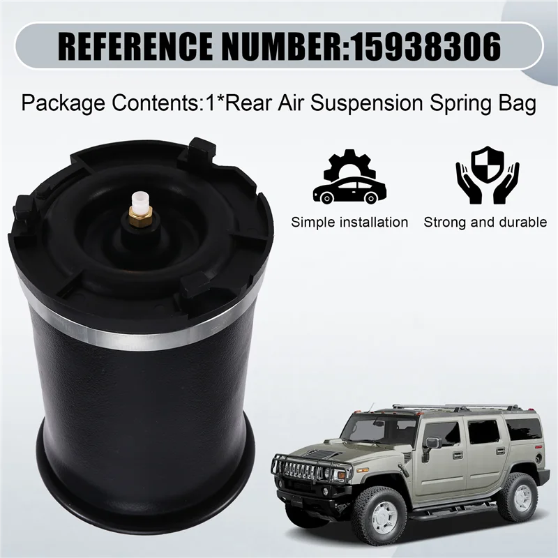 أعلى بيع الخلفية الهواء تعليق حقيبة الربيع ل هامر H2 2003 2004 2005 2006 2007 2008 2009 15938306 #2