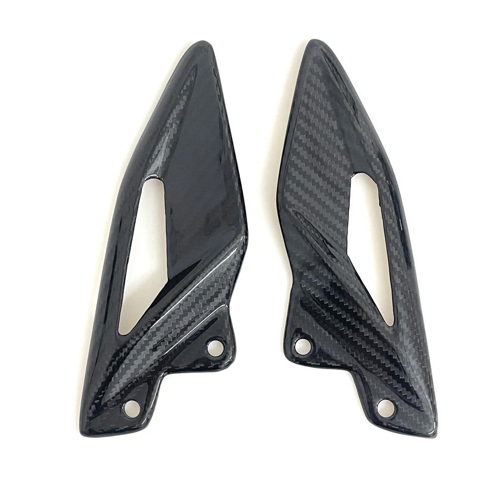 Für Triumph Street Triple 660 765 R RS 2016-2021 2022 2023 2024 Carbon Fiber Motorrad Zubehör Ferse Schutz platten Fußstützen – Detail 5