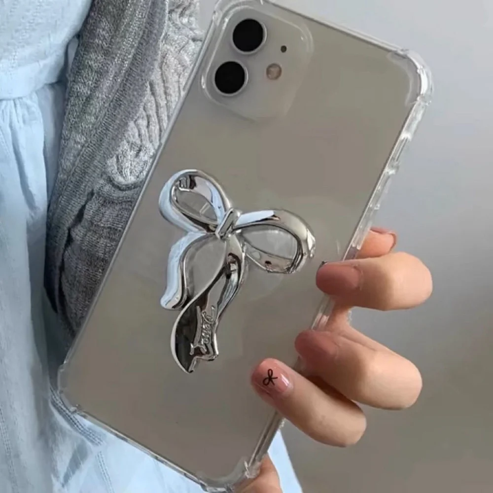 

INS корейский серебряный бант Griptok держатель для телефона с бантом на палец кольцо-подставка подставка для iPhone Samsung складной кронштейн для розетки