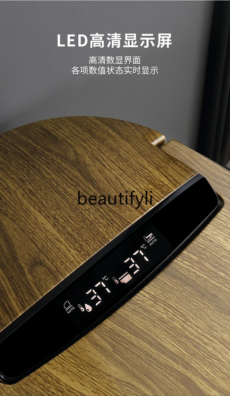 

ss Wood grain smart toilet integrated automatic no water pressure limit remote control electric voice toilet