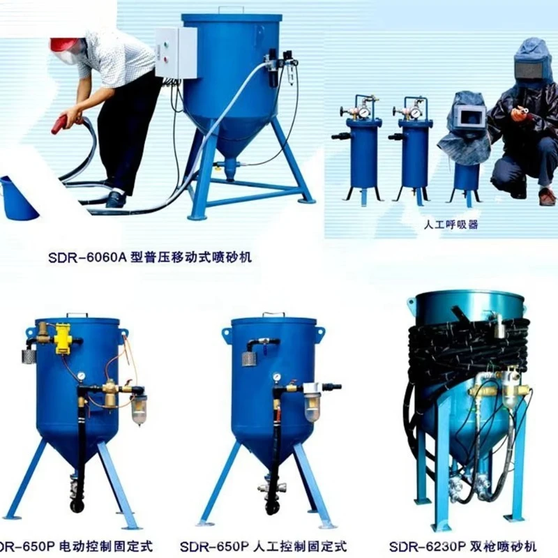 Portable Automatic Sandblasting Machine with High Pressure Cleaner Burnishing Use Engine Core Component for Sale