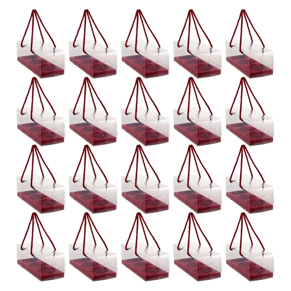 

20 Pcs Baking Box Carrier Cupcake Packing Boxes Bulk Packaging Supplies Bakery Containers Portable Pastry