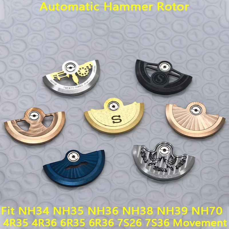 

Customized NH35 Movement Rotor Wacth Pendulum Fits NH34 NH35 NH38 NH39 4R35 7S26 NH36 Movement Oscillating Weight Hammer Parts