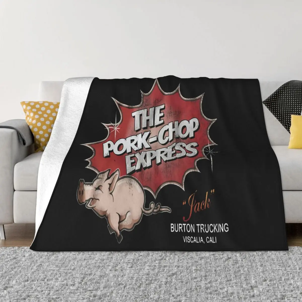 Pork Chop Express 100 Premium Cotton Big Trouble In Little China Hipster Cute Hot Sale Lowest Price Throw Blanket