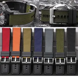 Nylon Canvas Silicone Watchband Strap For Blancpain x Swatch Replace Band 20mm 22mm 24mm Universal Wristband Quick Release Belt