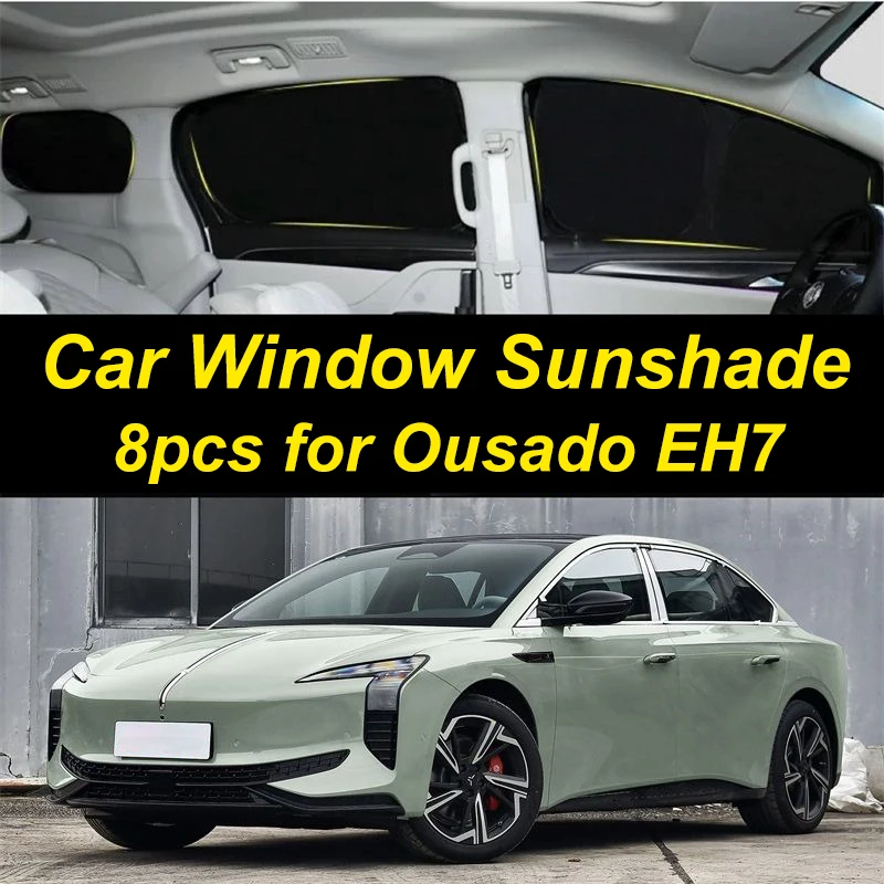 

8pcs for Hongqi EH7 Car Sunshade Window Glass Insulation Privacy Protection Parasol Automobile Ousado