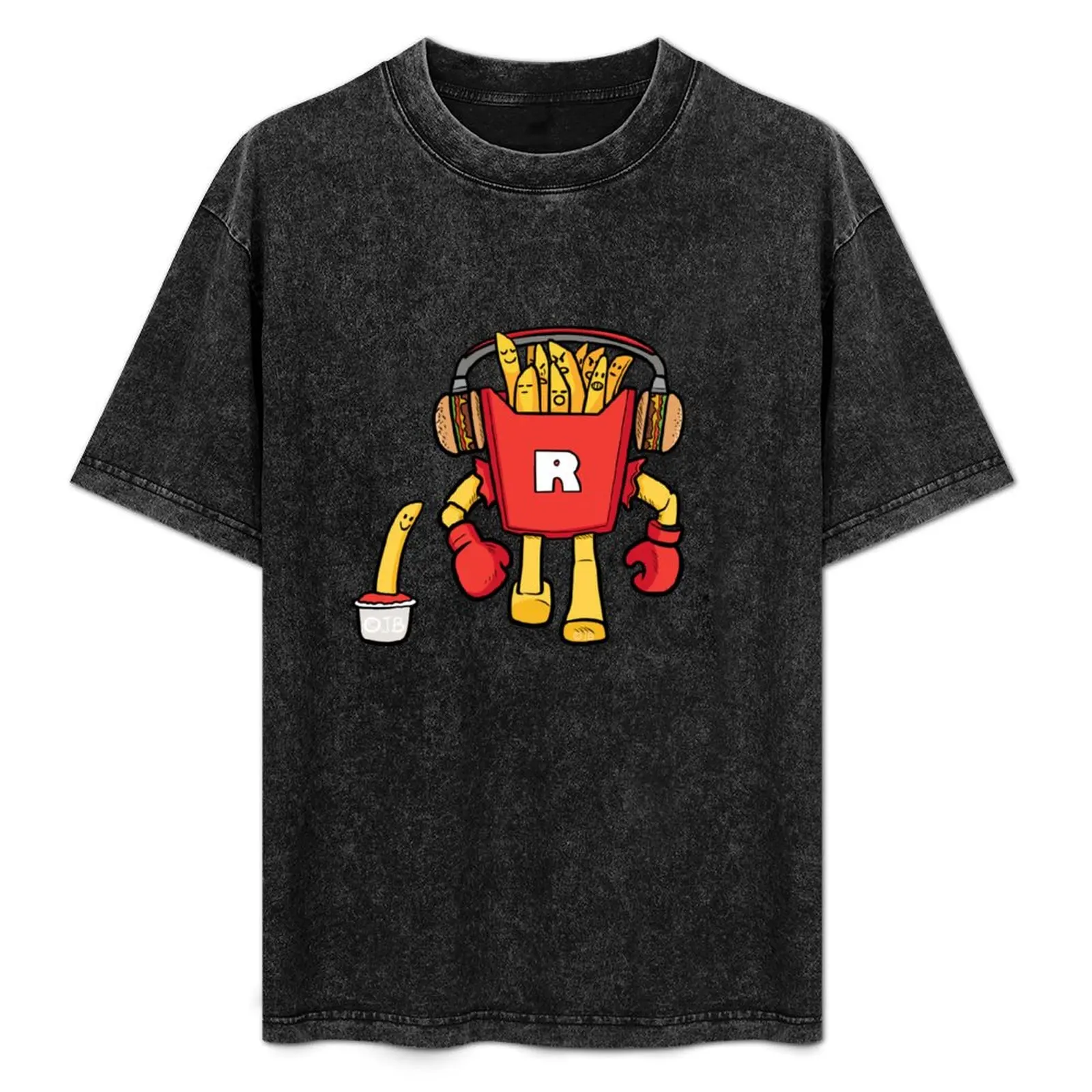Gang O Fries cartoon T-Shirt High Elasticity Sports Tee Shirt
