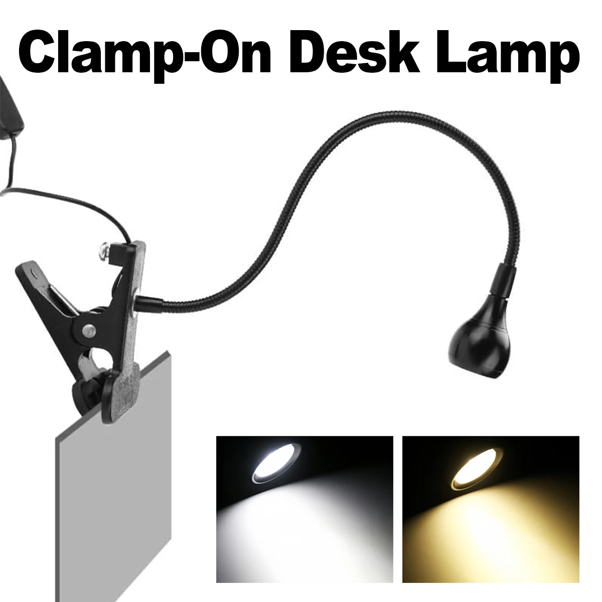 

Usb Led Clip On Desk Lamp Reading Book Light Soft Warm White Portable 5v Working Lamps Table Lighting Eye Protection 360°clip-on