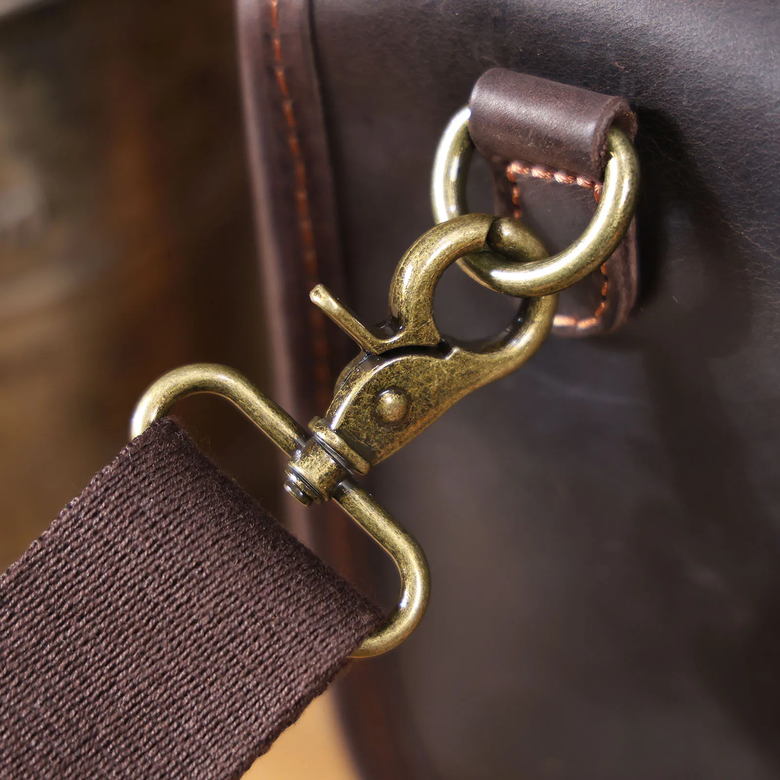 S. Arbeiter Echt leder Herren Umhängetasche, Umhängetaschen einfache Mode Rindsleder Tasche, Crazy-Horse Leder lässig Vintage-Stil – Detail 11
