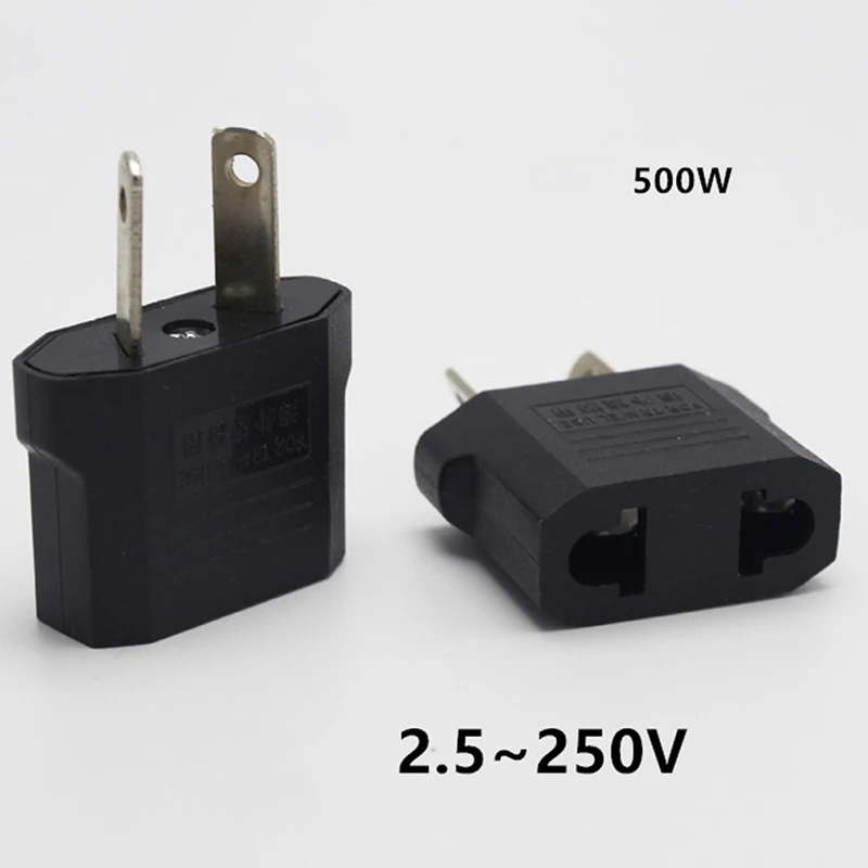 1pc Universal Charging Convertor European US EU Plug Adapter US To EU Euro Travel Power Adapter Plug Outlet Converter Socket