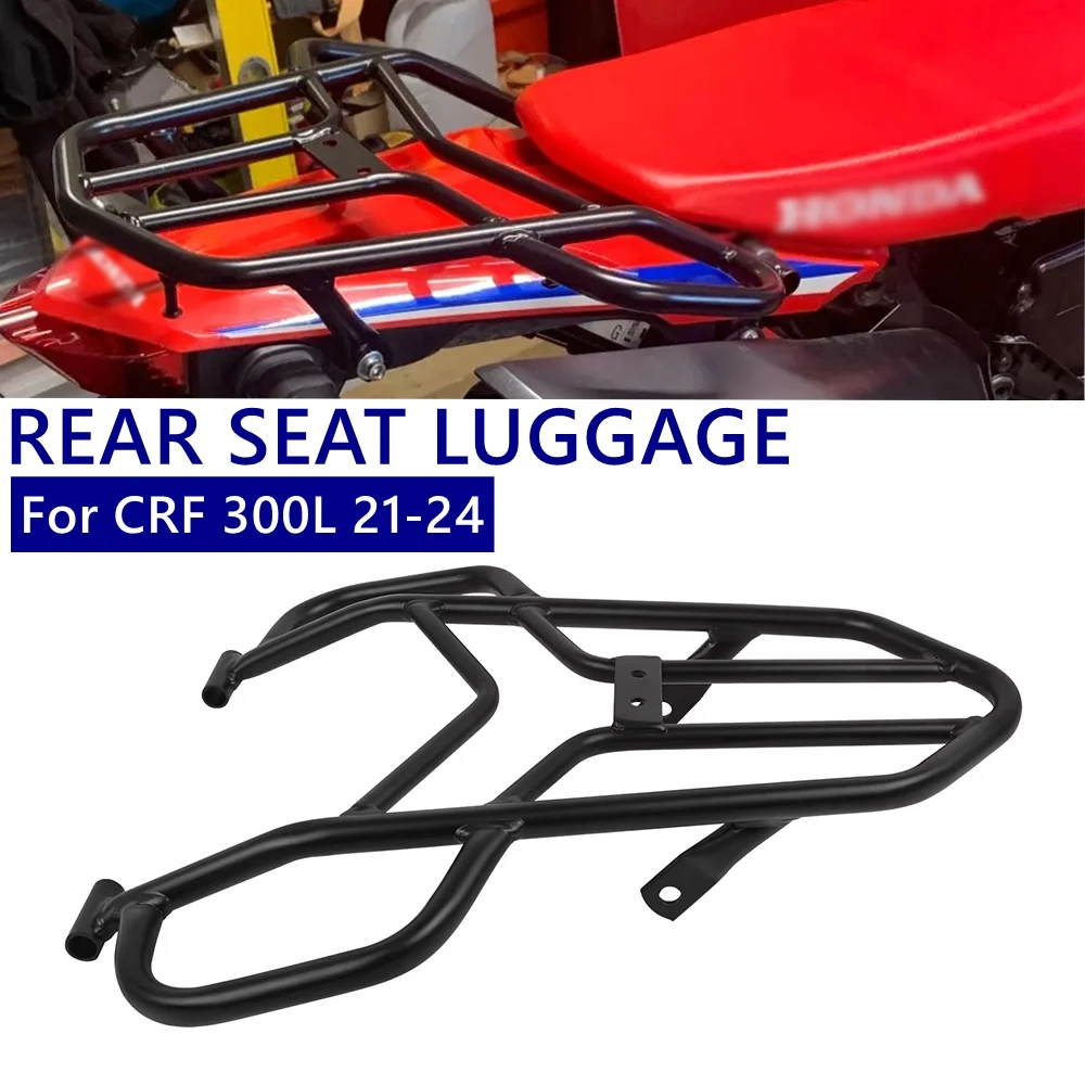 

Motorcycle Rear Seat Luggage Rack For Honda CRF300L CRF 300L CRF 300 L Rally 2021-2024 Support Shelf Cargo Shelf Mount Bracket