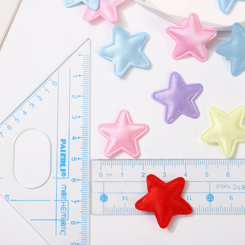 50 stks/partij Multi Kleuren 2.5 cm Ster DIY Craft Handgemaakte Haar Clip Haaraccessoire Kleding Hoed Speelgoed Decoratie Accessoires