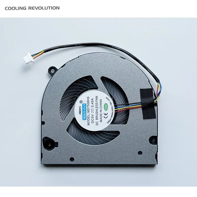 New Original Laptop CPU Cooling Fan For MIKO-FAN MODEL: MD7506HS DC5V 0.45A