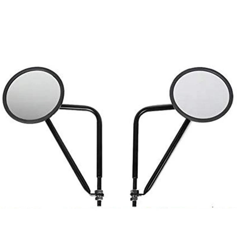 

1Pair Car Side Mirrors Square Rear View Mirrors for Jeep Wrangler JK CJ YJ TJ -Black