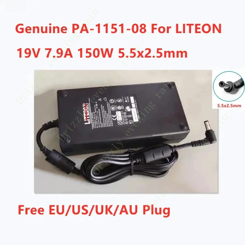 Genuine for LiteOn PA-1151-08 19v 7.9a 150W 5.5x2.5mm AC adapter for laptop power supply charger