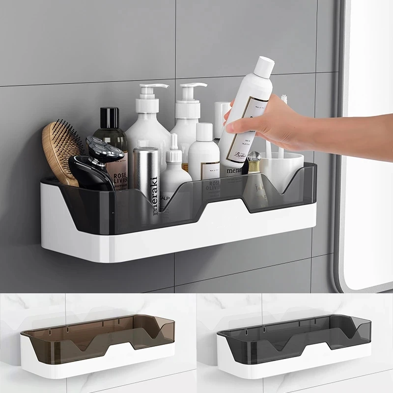 

Bathroom Shelf Wall Mounted Shower Shelf Spice Shelf Organizer Nail Polish Makeup Storage Jewelry Organizer Bathroom Accessories