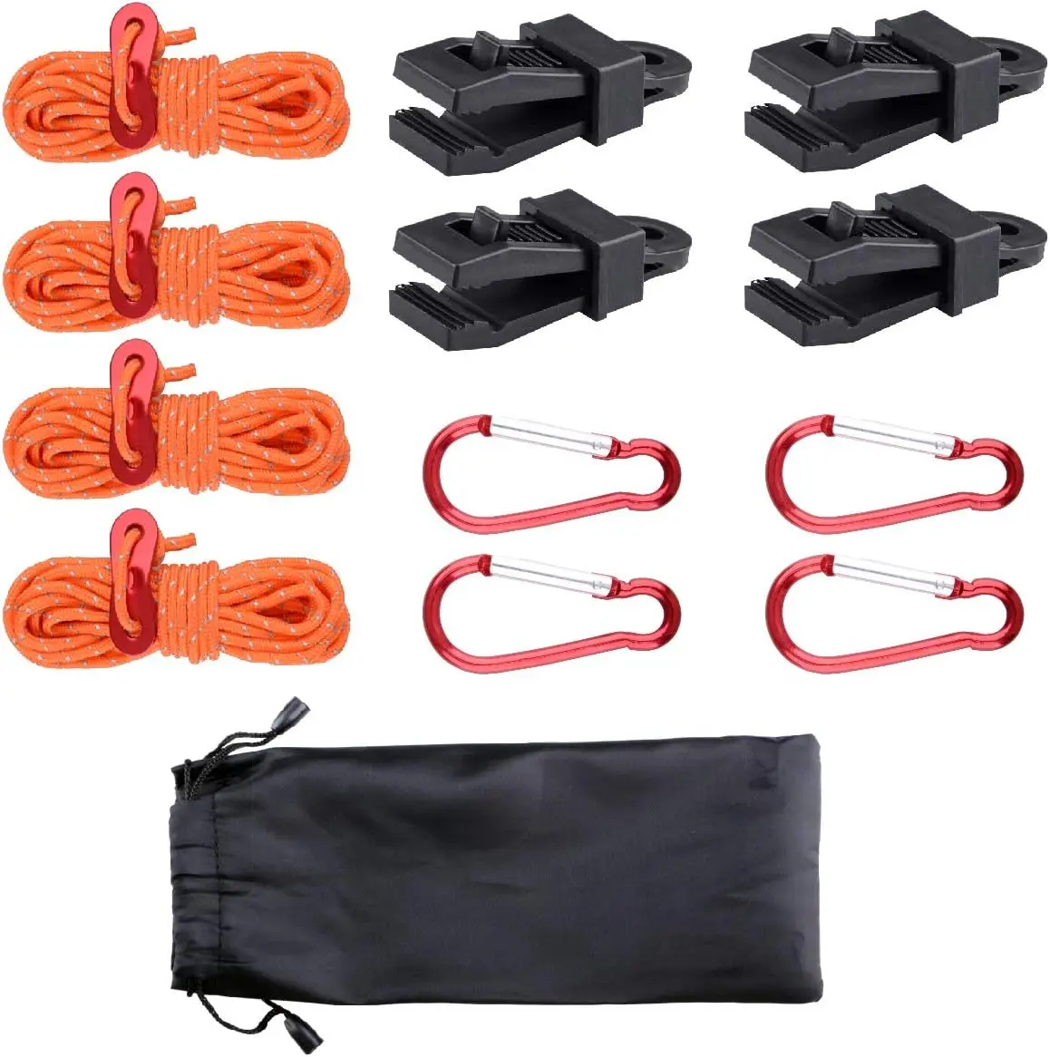 AliExpress – Reflective Cord Pack Tent Guyline Rope High-Strength Lightweight with Aluminum Cord Adjuster for Tying Down Tarps, Camping Tent