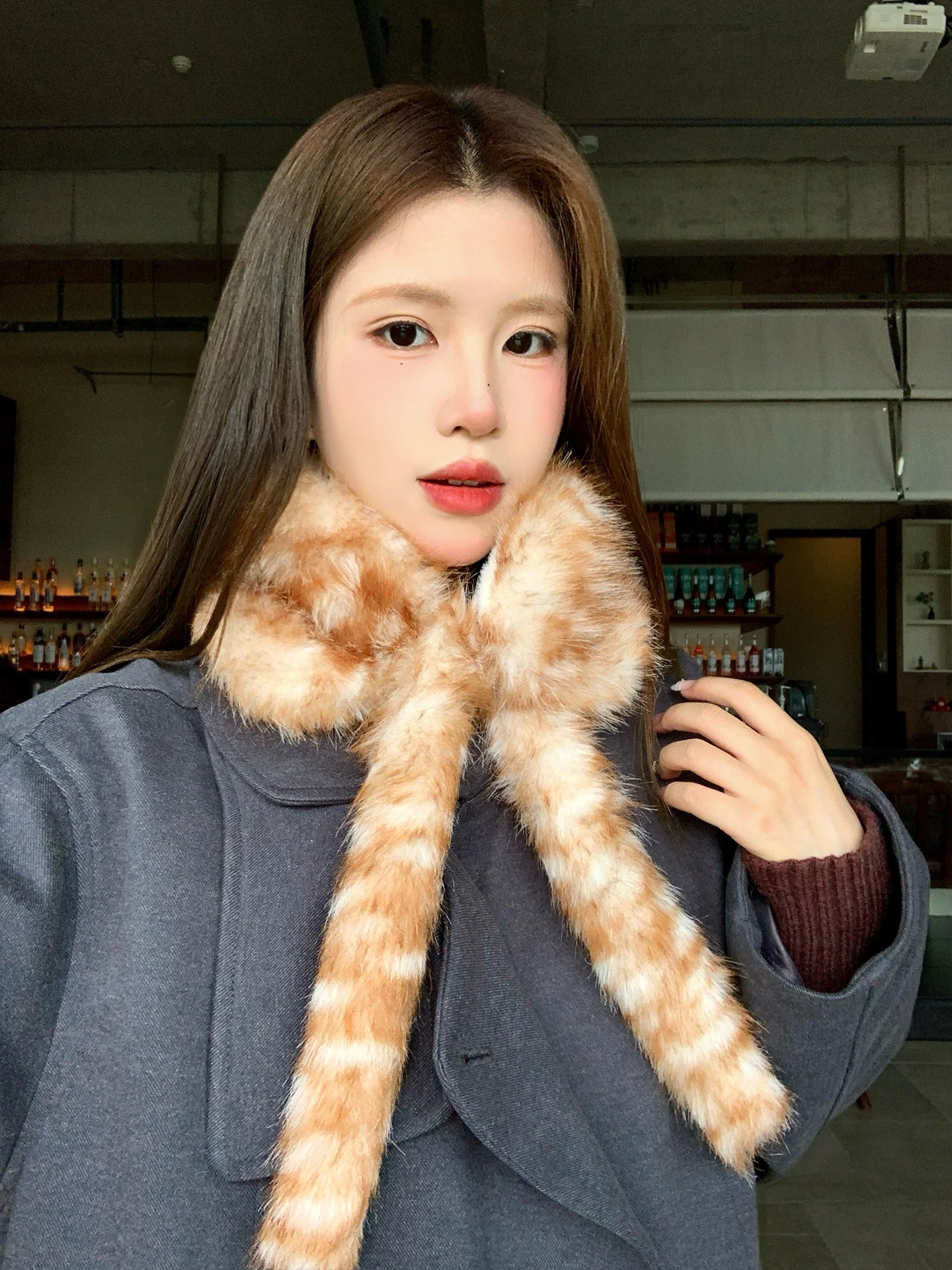 adorable-deer-spot-plush-ear-muffs-women's-winter-thick-warm-protective-ear-covers-knitted-adult-cycling-accessories