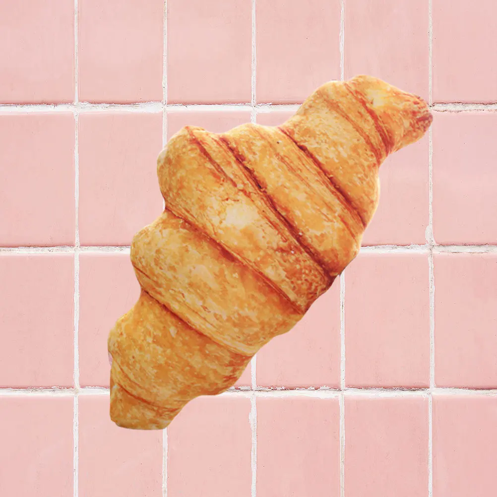 55 cm creatief broodkussen lendenkussen PP katoen gevuld croissantvorm zacht comfortabel thuiskantoor bankkussen