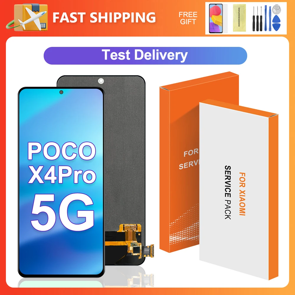 

For Xiaomi Poco X4 Pro 5G 6.67''For Ori Poco X4Pro 5G 2201116PG LCD Display Touch Screen Digitizer Assembly Replacement