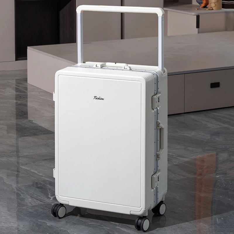 

Wide handle rolling luggage new travel trolley suitcase student password multi-functional large capacity swivel wheels luggage