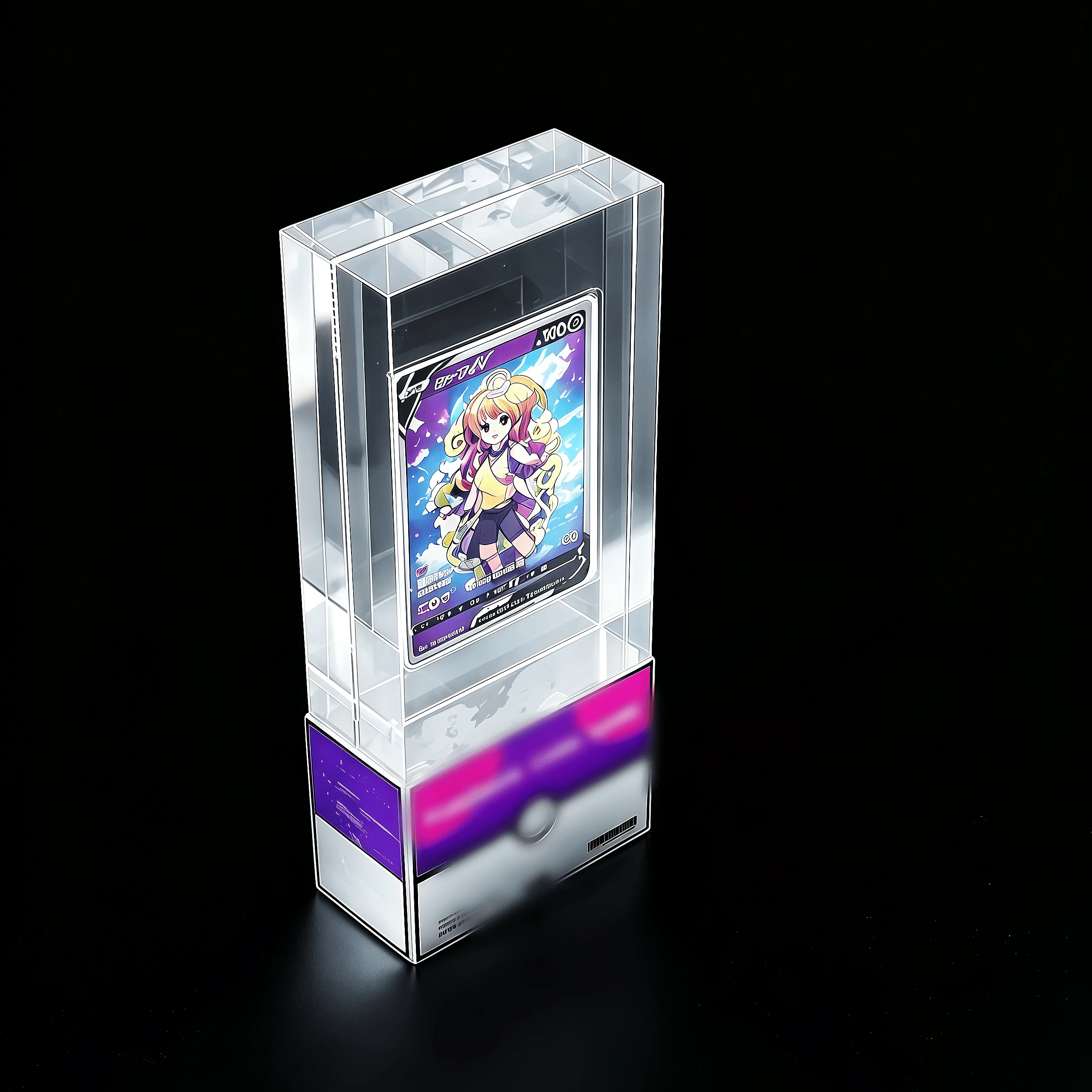 ptcg-pokemon-card-brick-anime-character-vertical-thickened-acrylic-display-stand-card-not-included