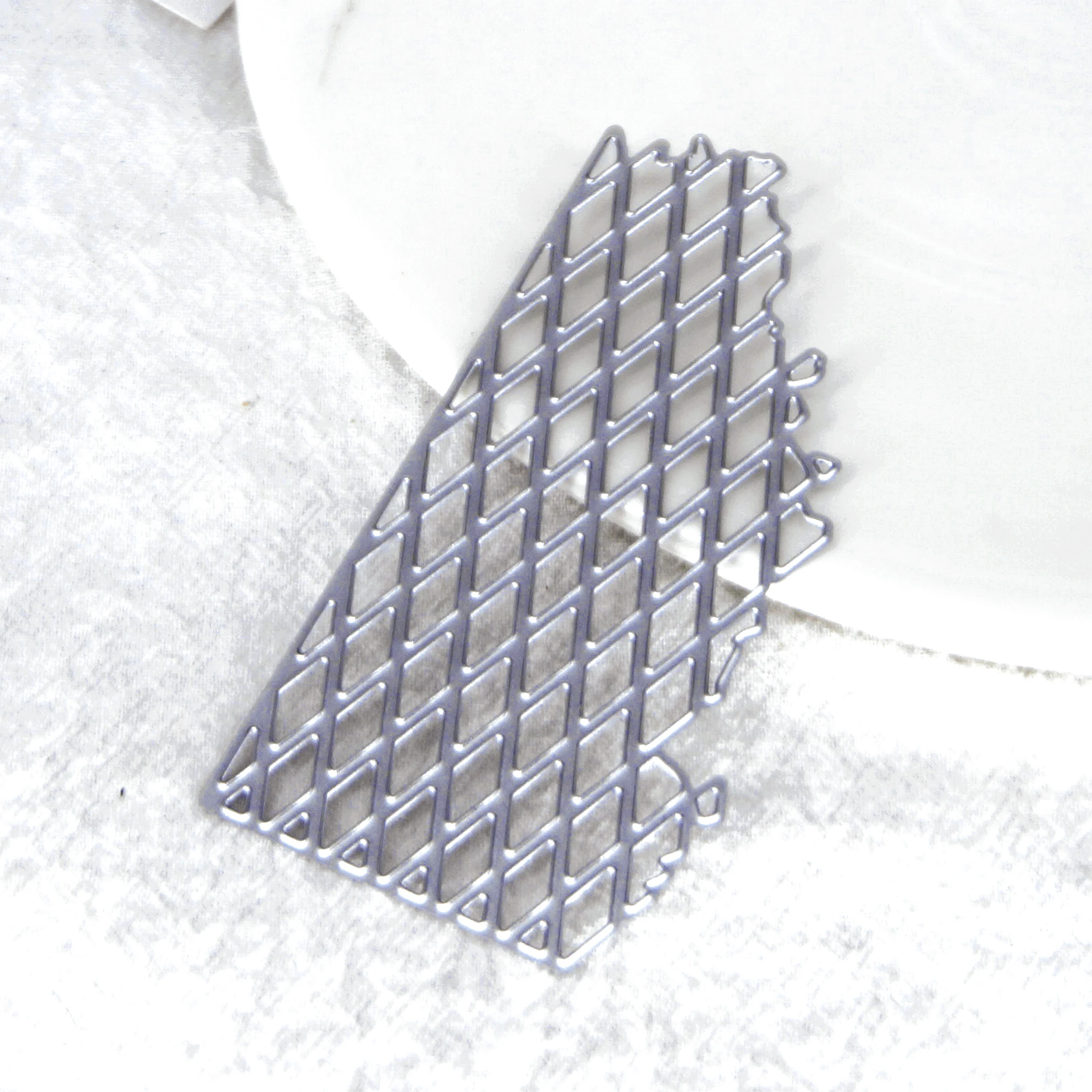 Rhombus Diamond Frame Metal Cutting Dies Cut Background Scrapbook Paper Craft Embossing Craft Decor Knife Mould Blade Punch Sten