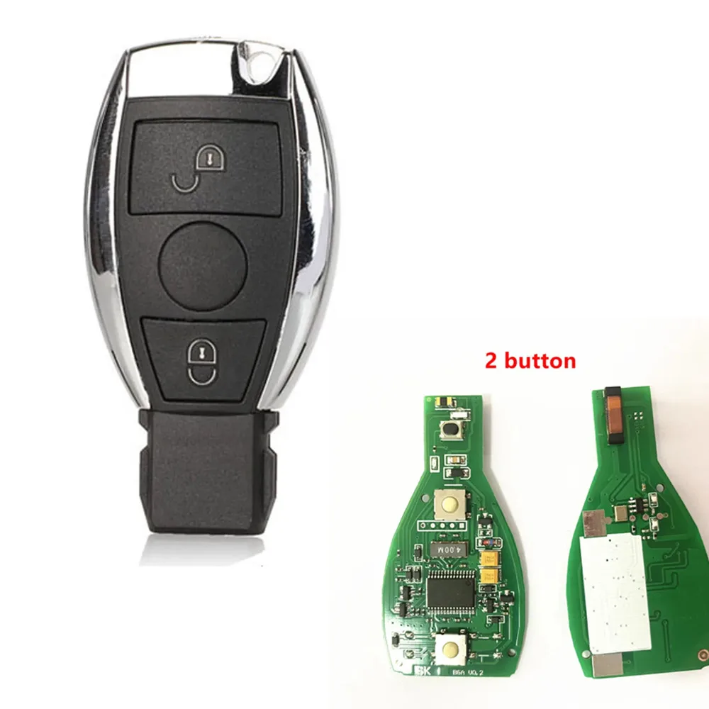 2/3 Button Remote Key 433Mhz for BGA Style for Mercedes Benz A B S E Class W203 W204 W205 W210 W211 W212 W221 W222 Support