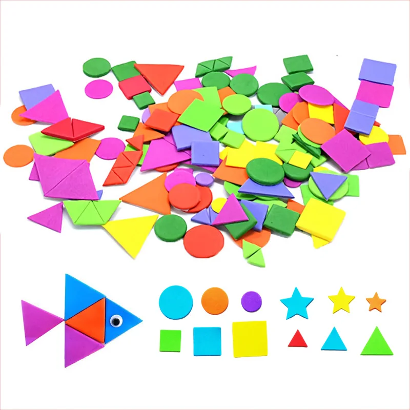

1~5pack Geometric Sponge Patch Self Adhesive Handmade DIY Materials School Teaching Incentive Supplies Assorted Color TMZ