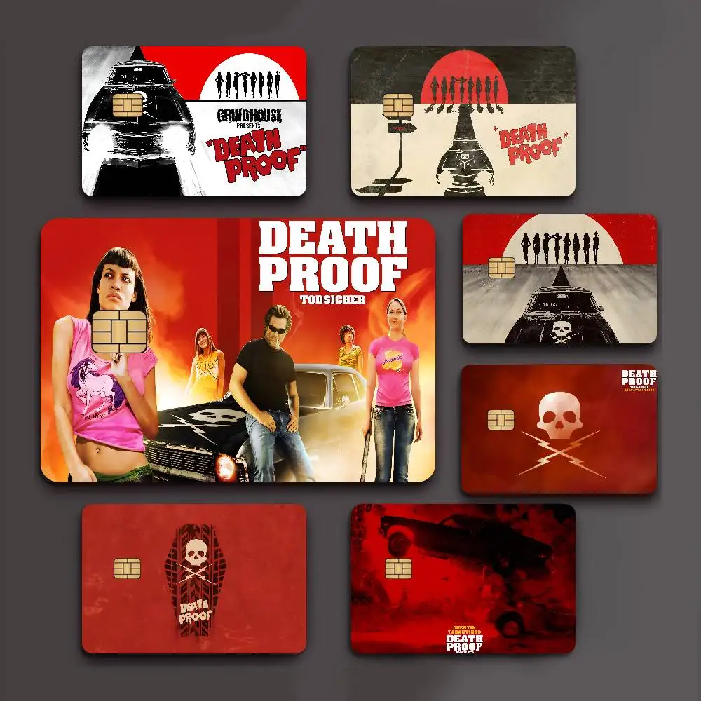 Grindhouse DARK D-Death P-Proof Anime Front Cover Film Sticker Skin for Credit Debit Card Small Large Chip