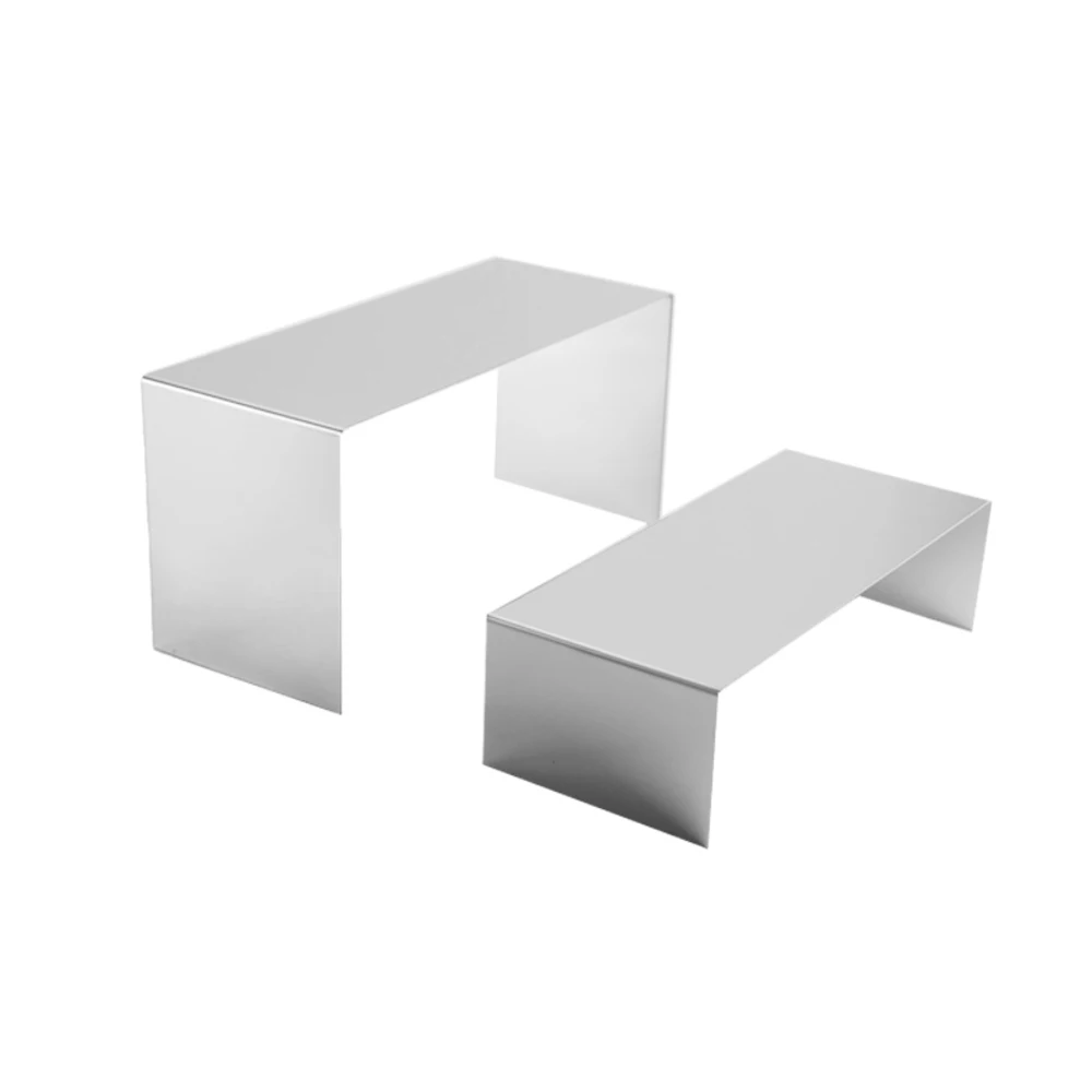 5 Set 2 Buah Set Tas Tangan Logam Perak Rak Display Rak Sepatu Berdiri Tas Tangan Tampilan Berdiri Tas Pemegang Sepatu Rak