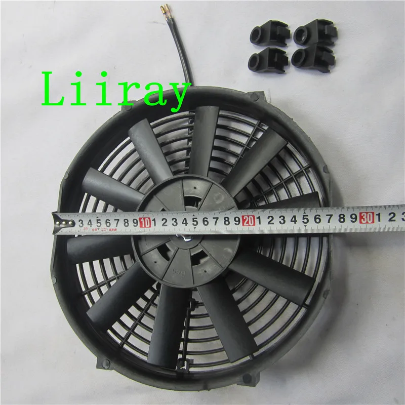 Universal 10 inch 12V 80W SUCTION Car Air Conditioning Electronic Radiator Cooling Fan Blade Electric Cool  fan