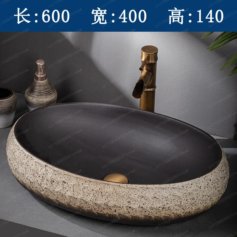 On-stage basin Antique washbasin Art European retro  Ceramic bathroom  Outdoor